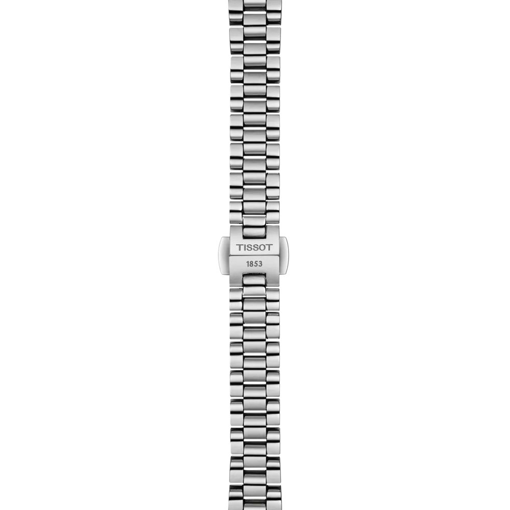 RELOJ TISSOT DESIR, CUARZO, ESFERA DE MADRE PERLA, BRAZALETE DE ACERO, DIAMANTES, 28 MM