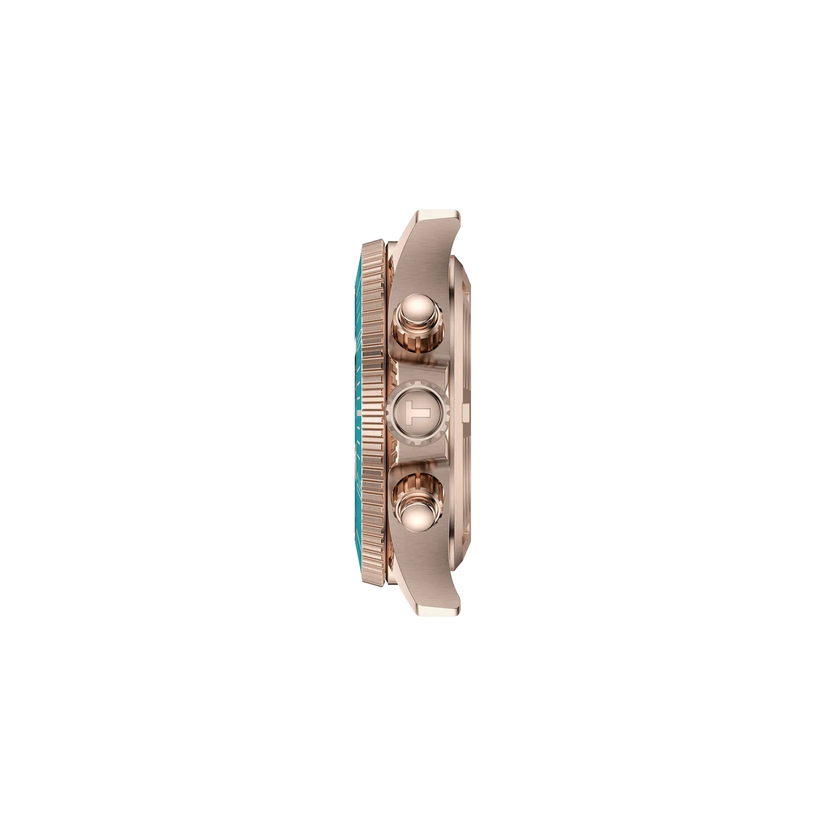 RELOJ TISSOT SEASTAR 1000, CUARZO, ESFERA TURQUESA, BRAZALETE DE CAUCHO TURQUESA, CRONCÓGRAFO, 38 MM