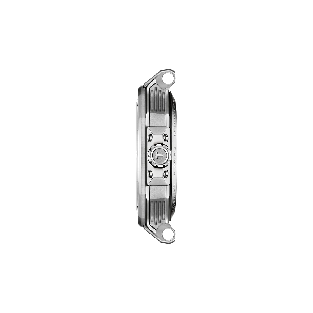 RELOJ TISSOT T-RACE, AUTOMCÁTICO, ESFERA AZUL, BRAZALETE DE ACERO, FECHA, 41 MM