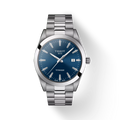 RELOJ TISSOT GENTLEMAN, CUARZO, ESFERA AZUL, BRAZALETE DE TITANIO, FECHA, 40 MM