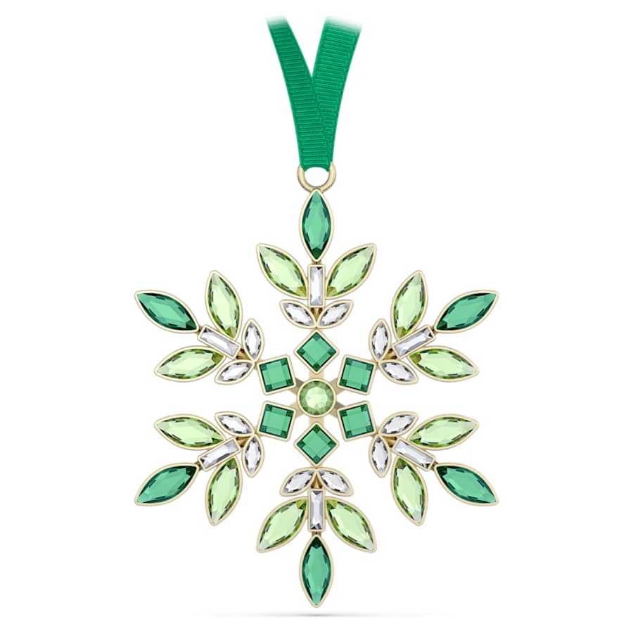 FIGURA DE CRISTAL SWAROVSKI GEMA DECORACICÓN FESTIVA VERDE