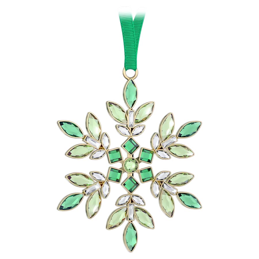 FIGURA DE CRISTAL SWAROVSKI GEMA DECORACICÓN FESTIVA VERDE