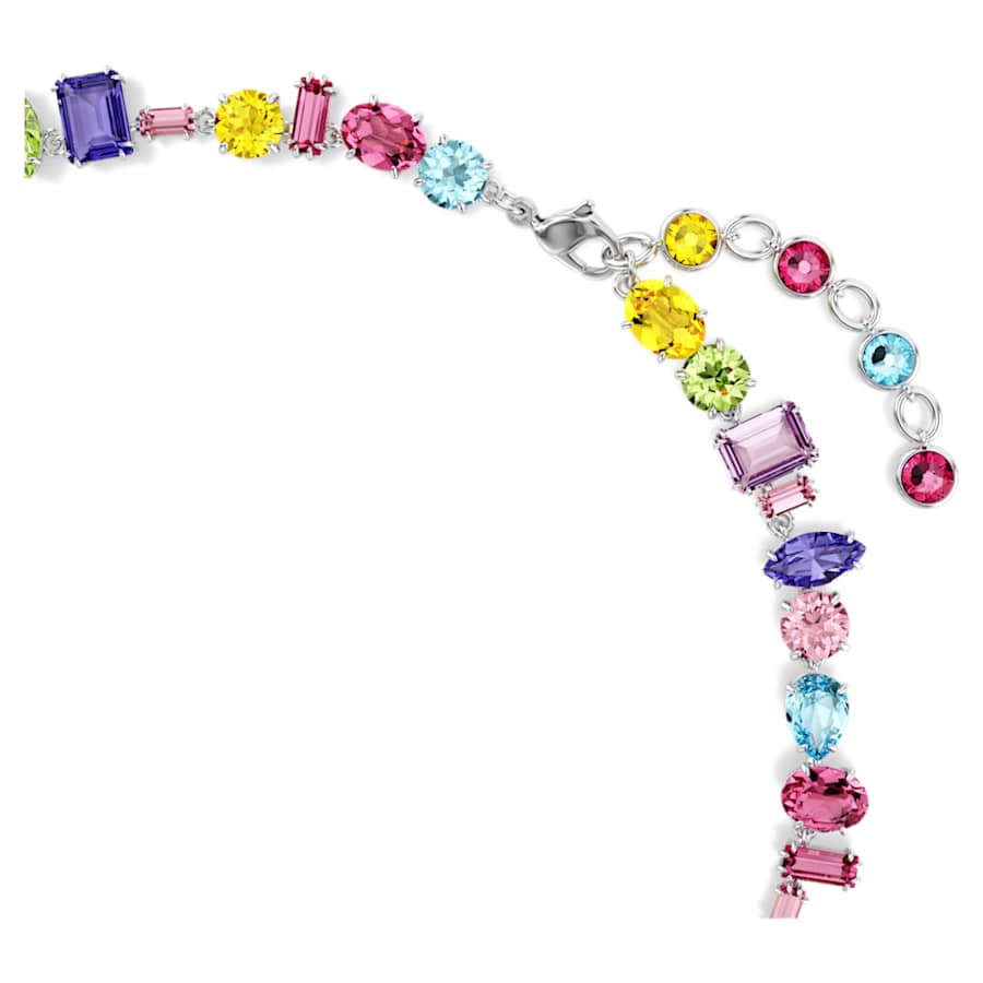 COLLAR SWAROVSKI GEMA TALLAS MIXTAS, MULTICOLOR, BAÑO DE RODIO