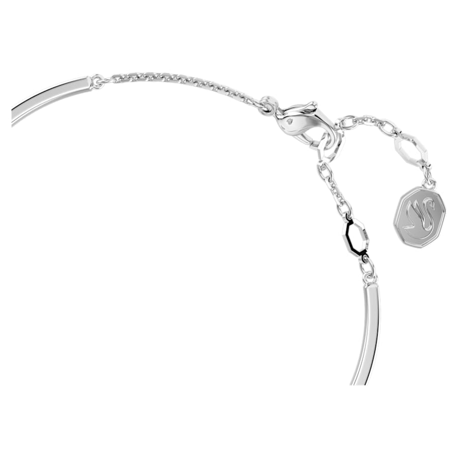 PULSERA SWAROVSKI SWAROVSKI HYPERBOLA CORAZCÓN, AZUL, BAÑO DE RODIO TALLA M