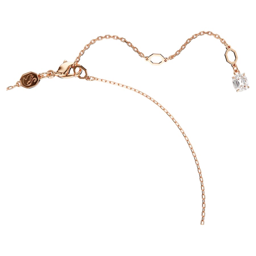 COLLAR SWAROVSKI HYPERBOLA, BLANCO, BAÑO TONO ORO ROSA