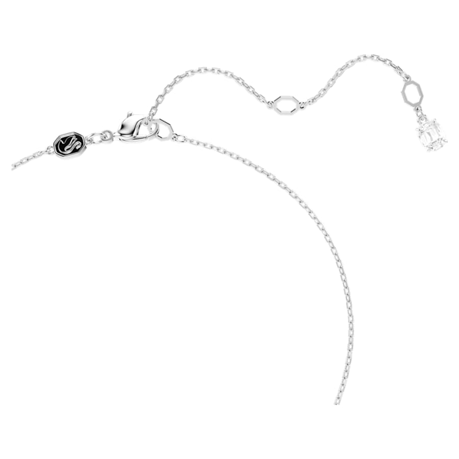 COLLAR SWAROVSKI HYPERBOLA TALLAS MIXTAS, BLANCO, COMBINACICÓN DE ACABADOS METCÁLICOS