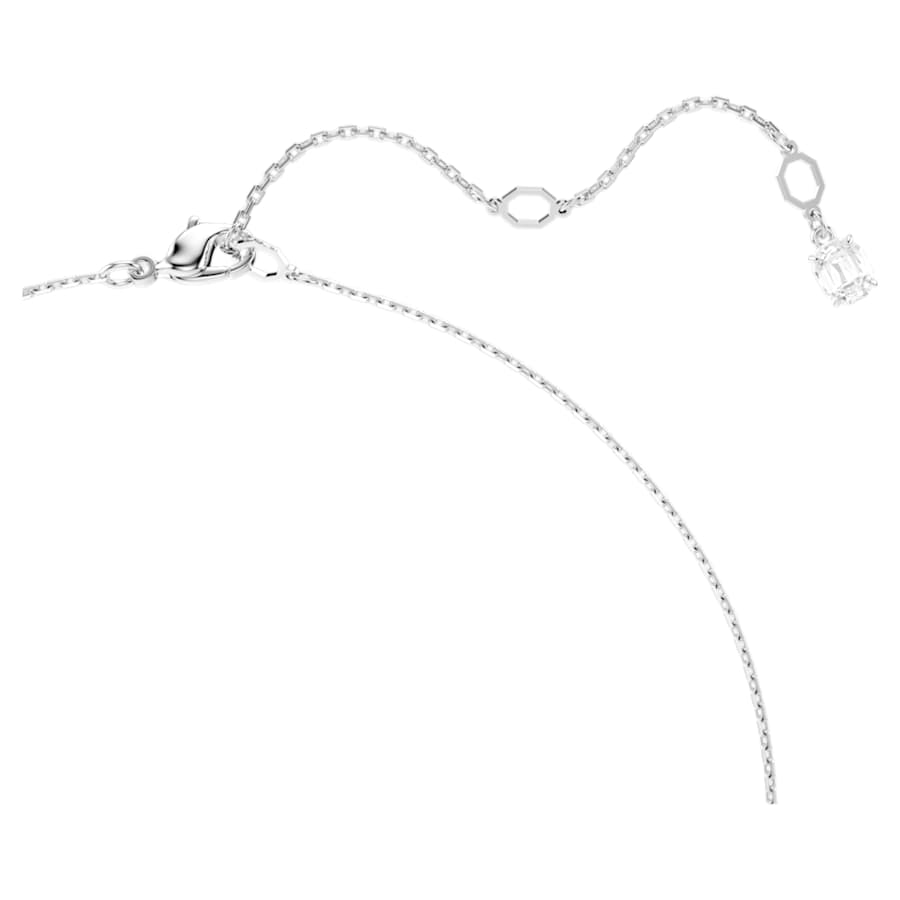 COLLAR SWAROVSKI HYPERBOLA TALLAS MIXTAS, BLANCO, BAÑO DE RODIO