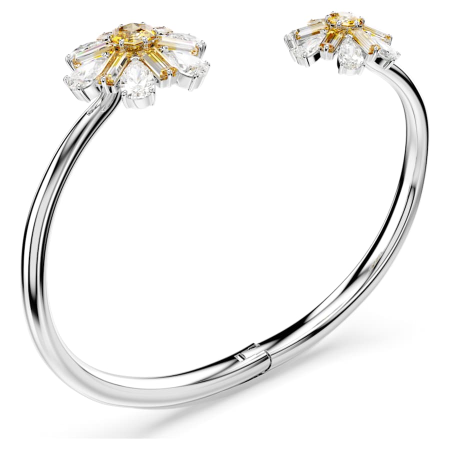 PULSERA SWAROVSKI IDYLLIA FLOR, AMARILLO, BAÑO DE RODIO
