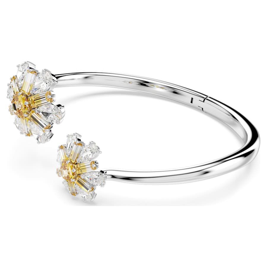 PULSERA SWAROVSKI SWAROVSKI IDYLLIA FLOR, AMARILLO, BAÑO DE RODIO TALLA M