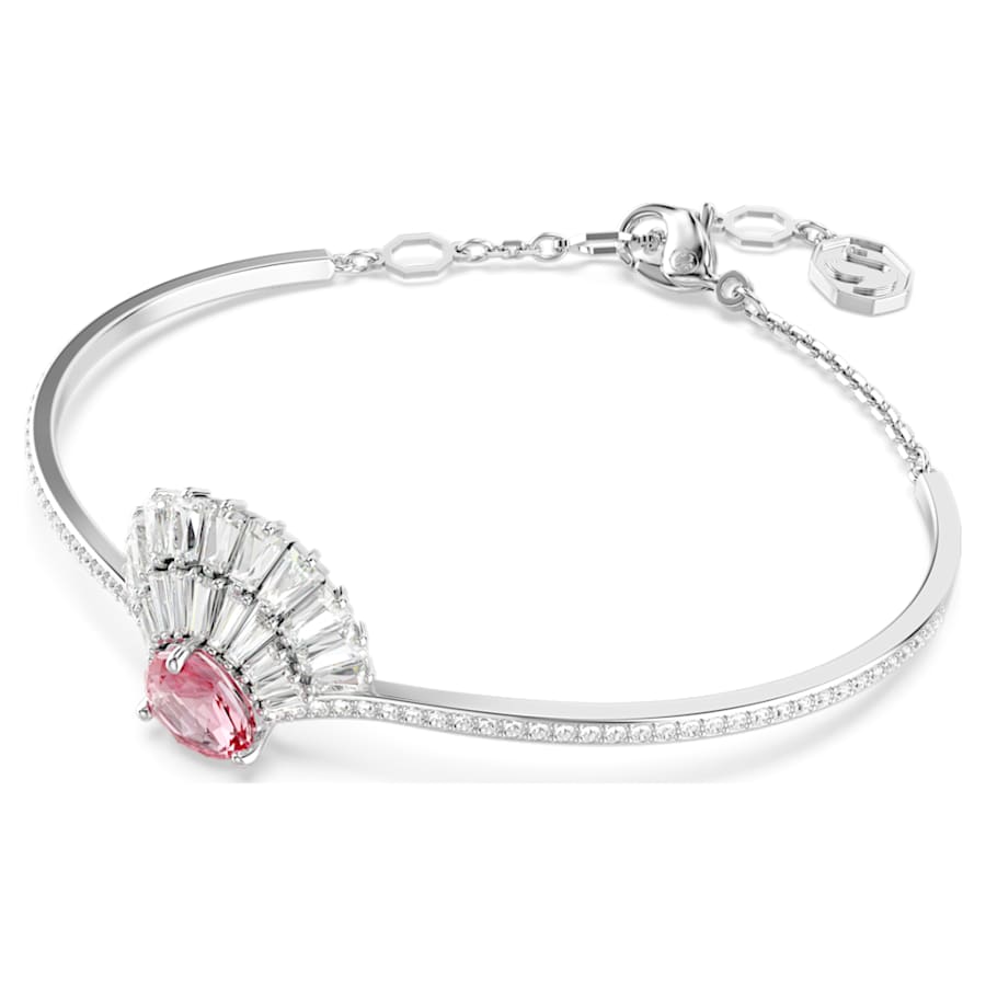 PULSERA SWAROVSKI IDYLLIA CONCHA DE MAR, ROSA, BAÑO DE RODIO, TALLA M