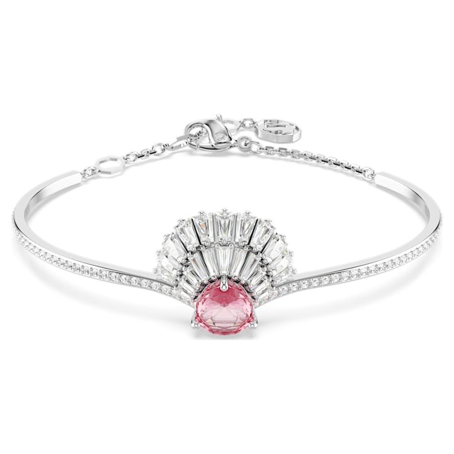 PULSERA SWAROVSKI IDYLLIA CONCHA DE MAR, ROSA, BAÑO DE RODIO, TALLA M