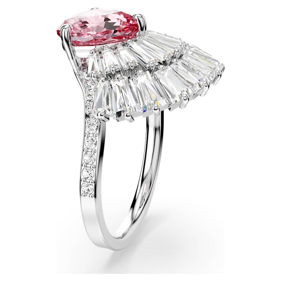 ANILLO SWAROVSKI  IDYLLIA TALLAS MIXTAS, CONCHA DE MAR, ROSA, BAÑO DE RODIO, TALLA 52
