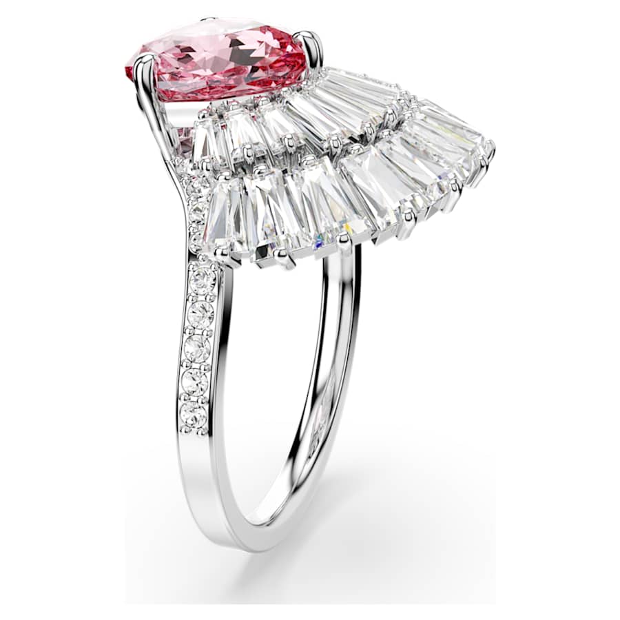 ANILLO SWAROVSKI  IDYLLIA TALLAS MIXTAS, CONCHA DE MAR, ROSA, BAÑO DE RODIO, TALLA 58