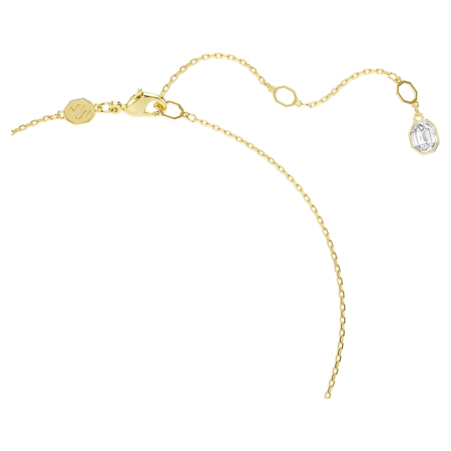 COLLAR SWAROVSKI IDYLLIA TALLAS MIXTAS, FLOR, AZUL, BAÑO TONO ORO