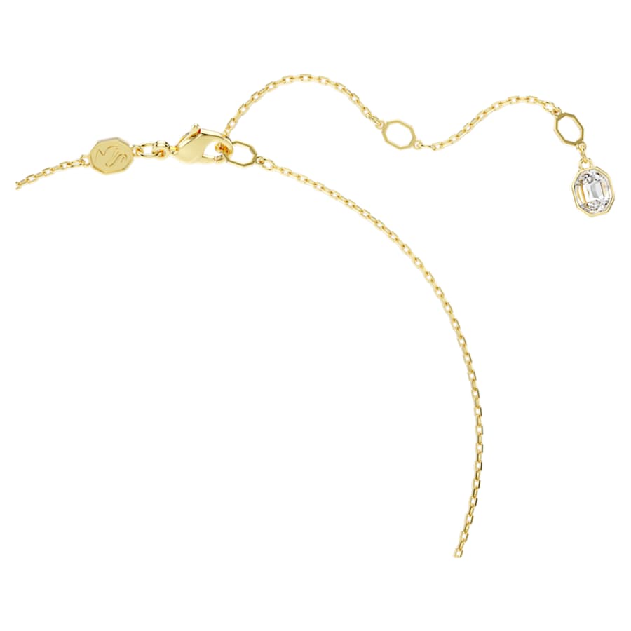 COLLAR SWAROVSKI IDYLLIA TALLAS MIXTAS, FLOR, AZUL, BAÑO TONO ORO