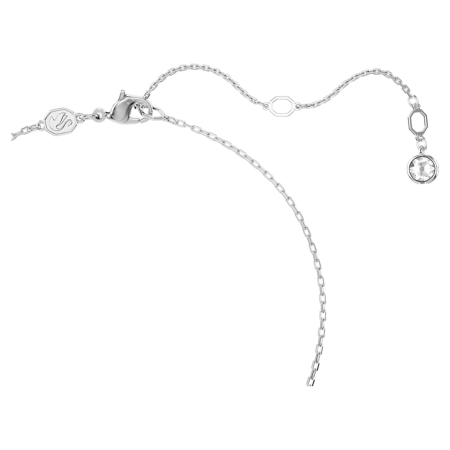 COLLAR SWAROVSKI IDYLLIA TALLAS MIXTAS, FLOR, AZUL, BAÑO DE RODIO