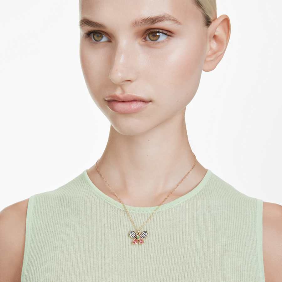 COLLAR SWAROVSKI IDYLLIA, TALLAS MIXTAS, BLANCO, BAÑO DE RODIO
