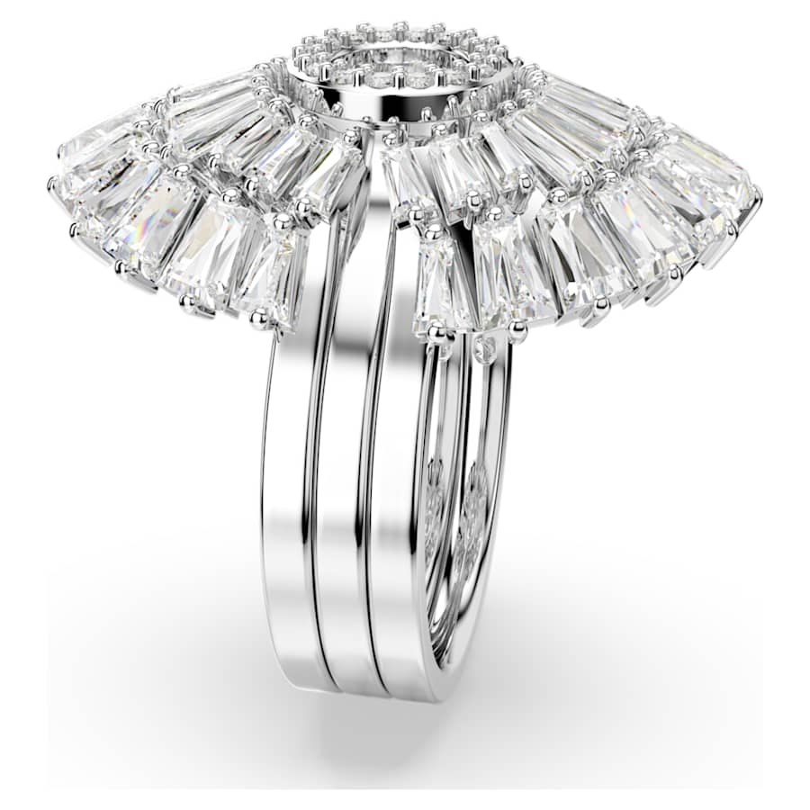 ANILLO SWAROVSKI IDYLLIA CONJUNTO (3), TALLAS MIXTAS, CONCHA DE MAR, BLANCO, BAÑO DE RODIO