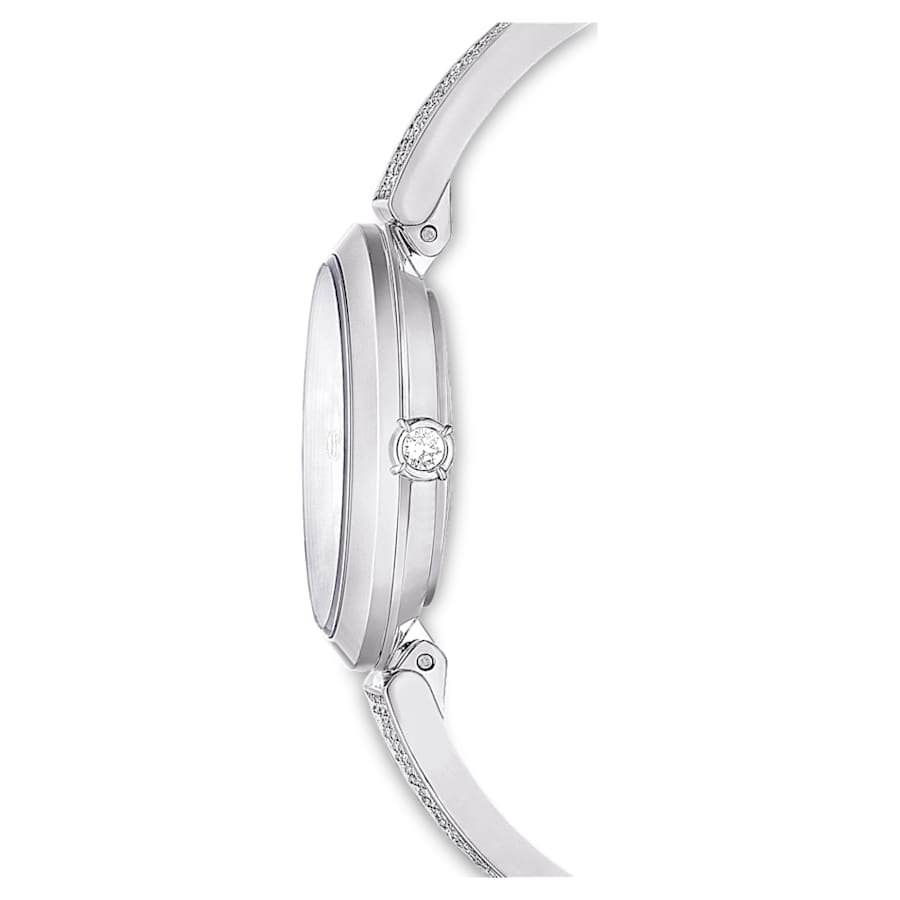 RELOJ SWAROVSKI ILLUMINA BRAZALETE DE ACERO INOXIDABLE, ESFERA BLANCA, MOVIMIENTO CUARZO, CAJA 27 MM, MUJER