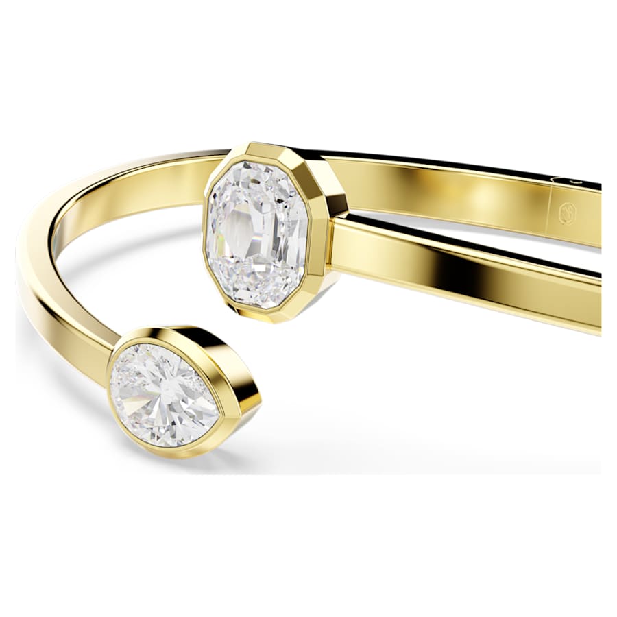 PULSERA SWAROVSKI IMBER TALLAS MIXTAS, BLANCO, BAÑO TONO ORO, TALLA M