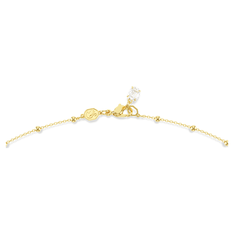 COLLAR SWAROVSKI IMBER TALLA REDONDA, BLANCO, BAÑO TONO ORO