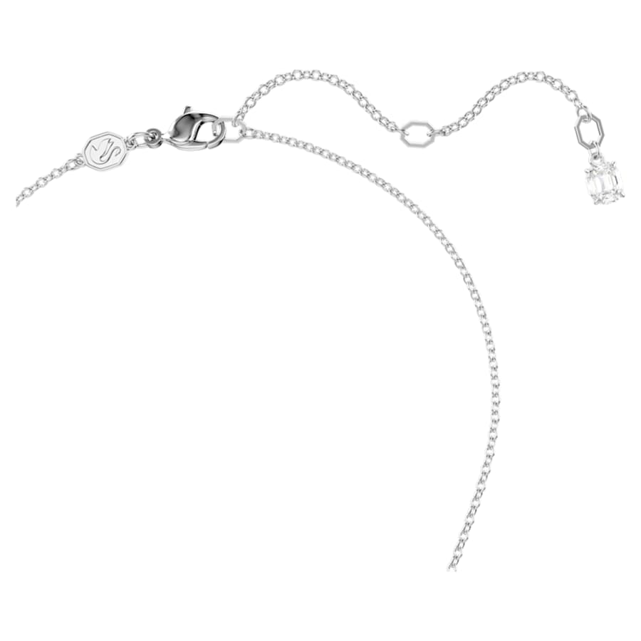 COLLAR SWAROVSKI INSIGNE TALLA REDONDA, ESTRELLA, BLANCO, BAÑO DE RODIO