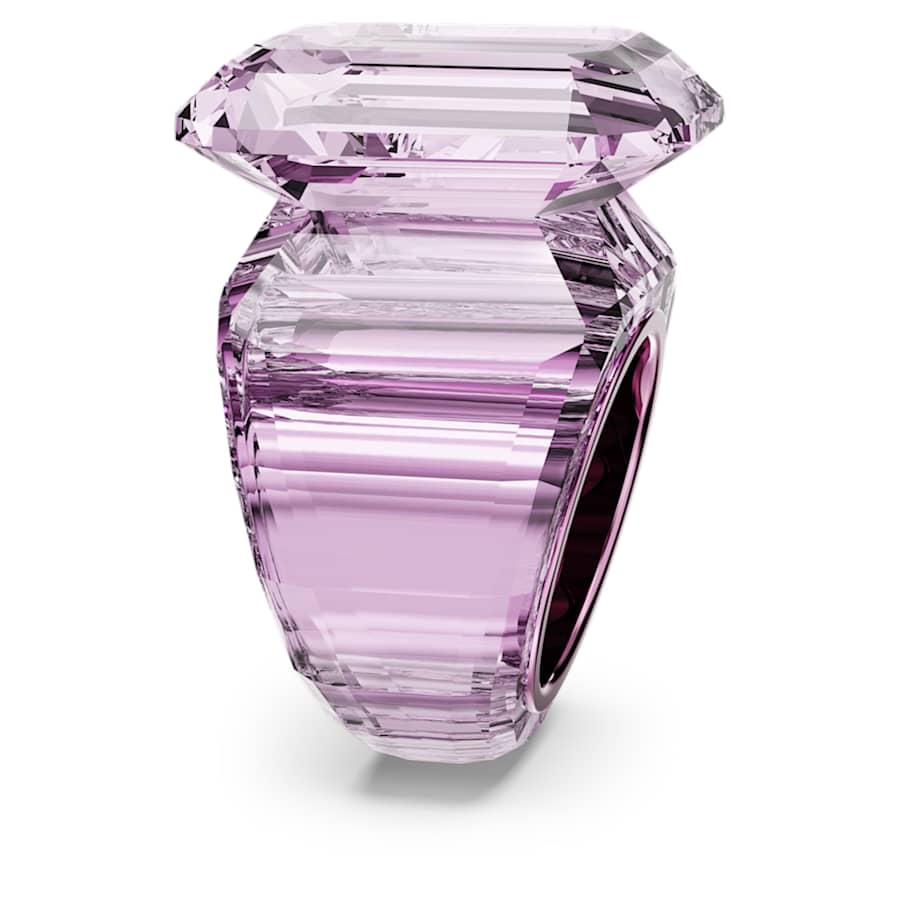 ANILLO SWAROVSKI  LUCENT TALLA OCTOGONAL, ROSA, TALLA 60