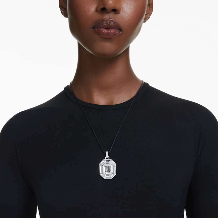 COLLAR SWAROVSKI LUCENT TALLA OCTOGONAL, BLANCO