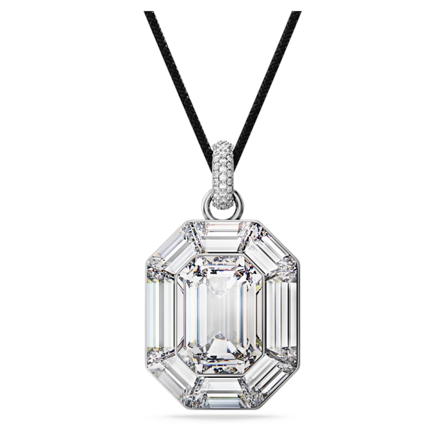 COLLAR SWAROVSKI LUCENT TALLA OCTOGONAL, BLANCO