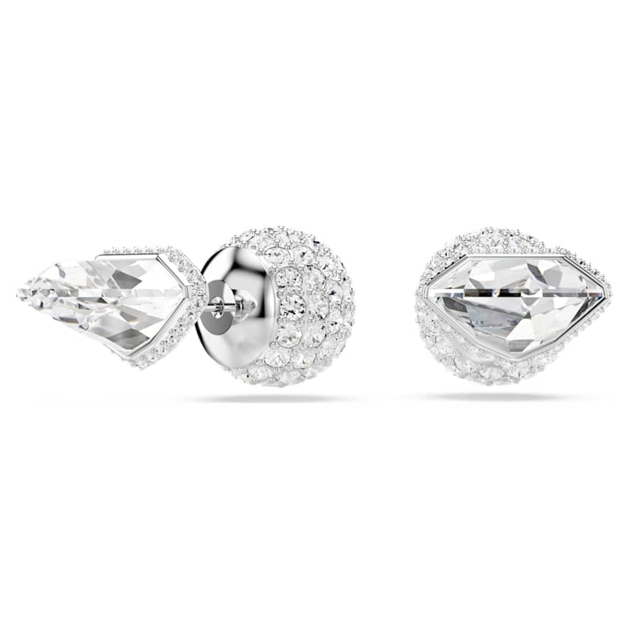 ARETES SWAROVSKI LUCENT, DISEÑO ARETES, CRISTAL, BAÑO DE RODIO