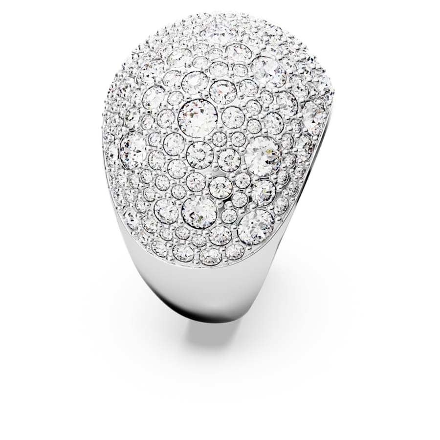 ANILLO SWAROVSKI LUNA LUNA FULL, BLANCO, BAÑO DE RODIO