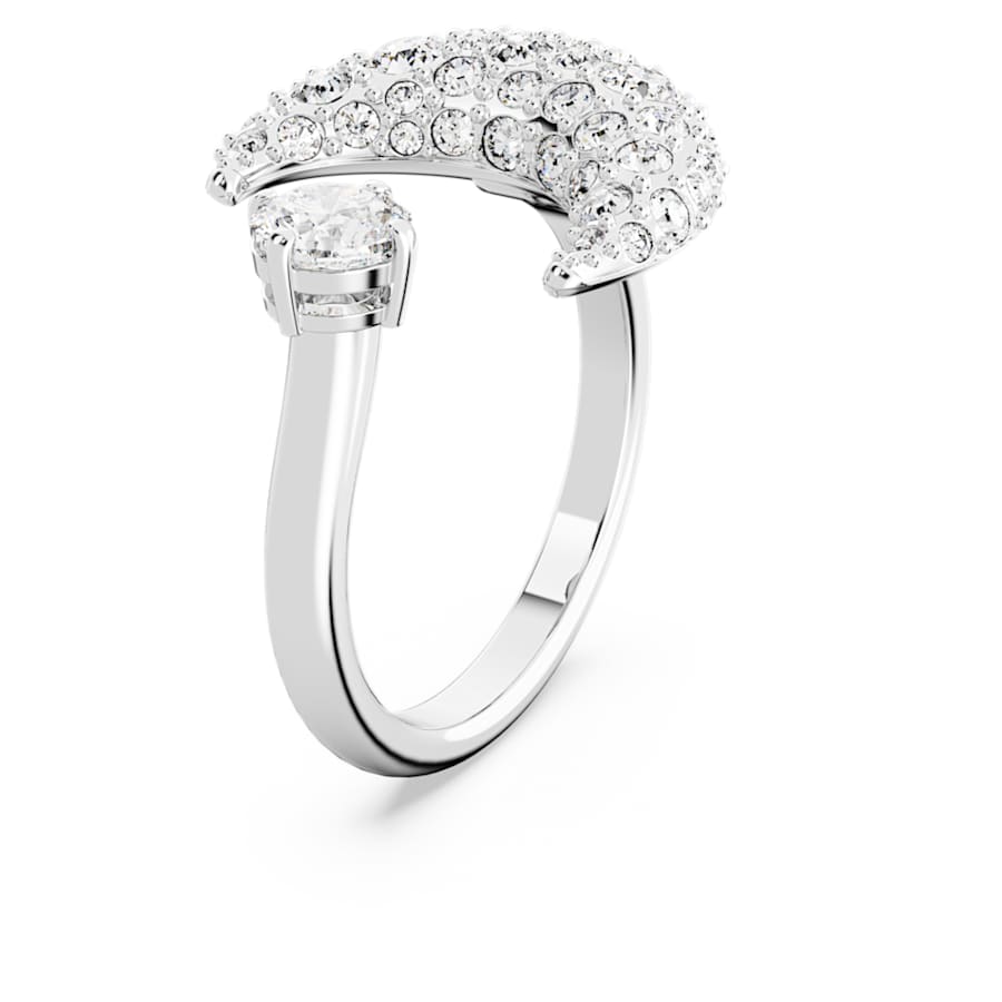 ANILLO SWAROVSKI LUNA LUNA SMALL, BLANCO, BAÑO DE RODIO