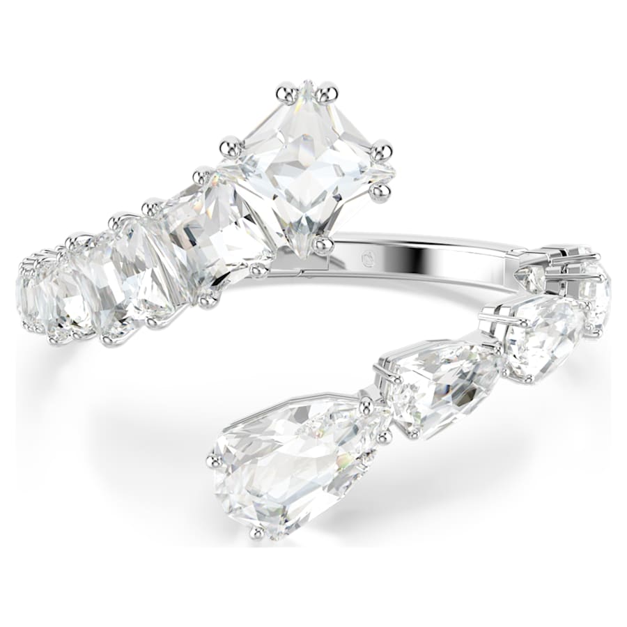 PULSERA SWAROVSKI MATRIX TALLAS MIXTAS, BLANCO, BAÑO DE RODIO, TALLA S