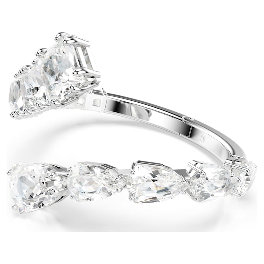 PULSERA SWAROVSKI MATRIX TALLAS MIXTAS, BLANCO, BAÑO DE RODIO, TALLA S