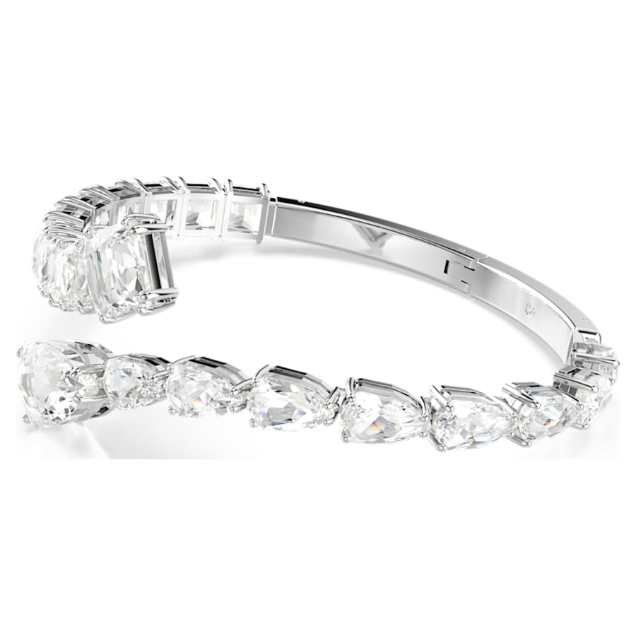 PULSERA SWAROVSKI MATRIX TALLAS MIXTAS, BLANCO, BAÑO DE RODIO