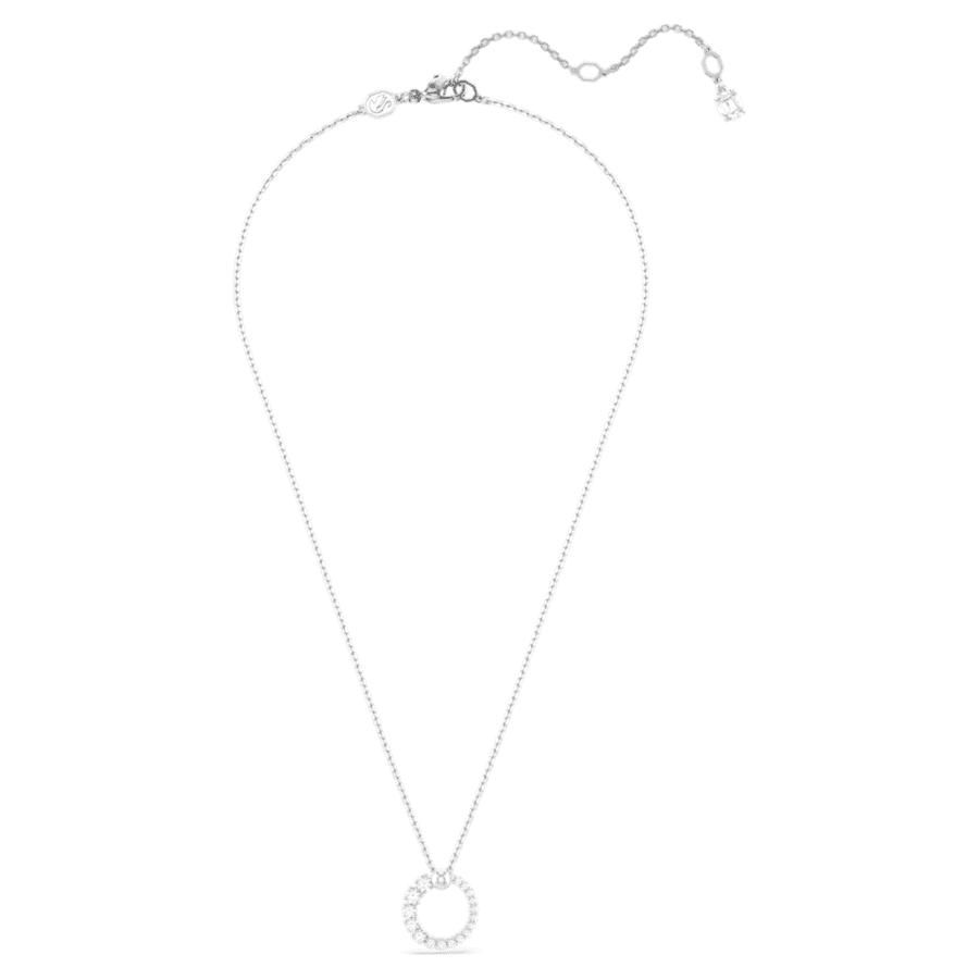 COLLAR SWAROVSKI MATRIX CRYSTAL PEARLS, TALLA REDONDA, BLANCO, BAÑO DE RODIO