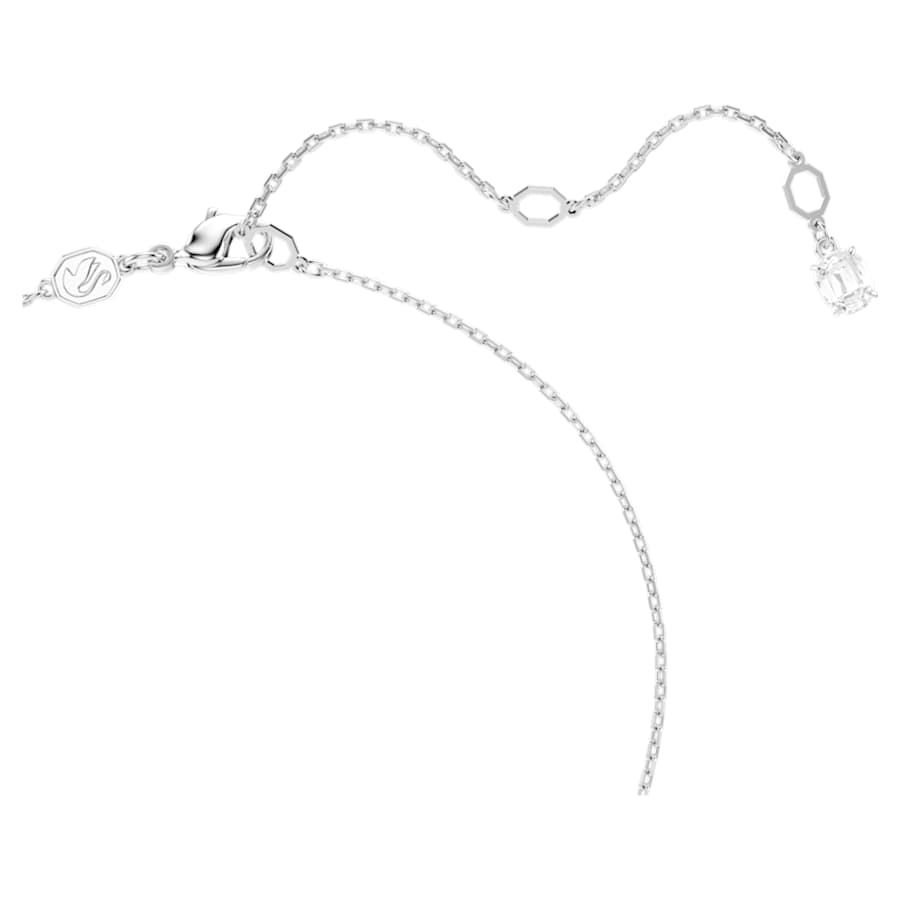 COLLAR SWAROVSKI MATRIX CRYSTAL PEARLS, TALLA REDONDA, BLANCO, BAÑO DE RODIO