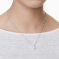 COLLAR SWAROVSKI MATRIX CRYSTAL PEARLS, TALLA REDONDA, BLANCO, BAÑO DE RODIO, DOBLE
