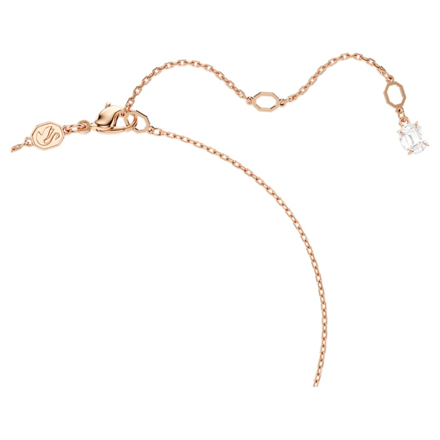 COLLAR SWAROVSKI MATRIX CRYSTAL PEARLS, TALLA REDONDA, BLANCO, BAÑO TONO ORO ROSA
