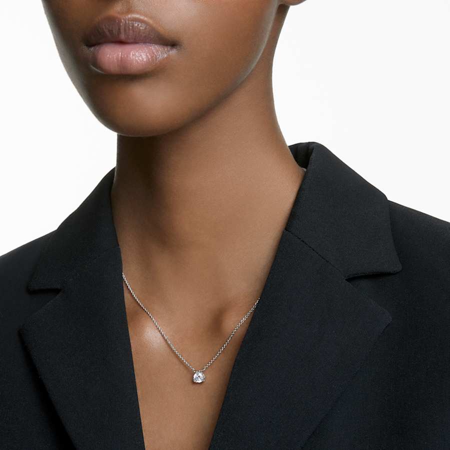 COLLAR SWAROVSKI MILLENIA TALLA TRILLIANTE, BLANCO, BAÑO DE RODIO