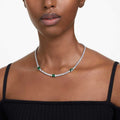 COLLAR SWAROVSKI MATRIX TENNIS TALLAS MIXTAS, VERDE, BAÑO DE RODIO