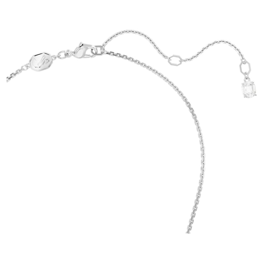 COLLAR SWAROVSKI MESMERA TALLA OCTOGONAL, PEQUECÑO, BLANCO, BAÑO DE RODIO