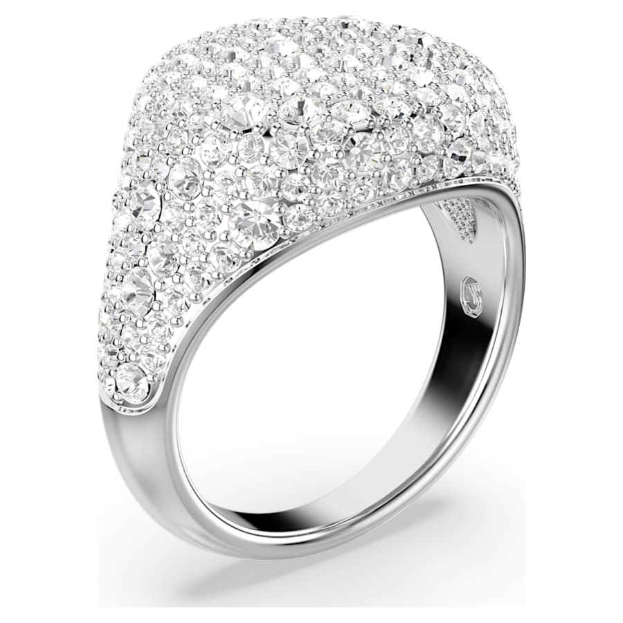ANILLO SWAROVSKI METEORA BLANCO, BAÑO DE RODIO