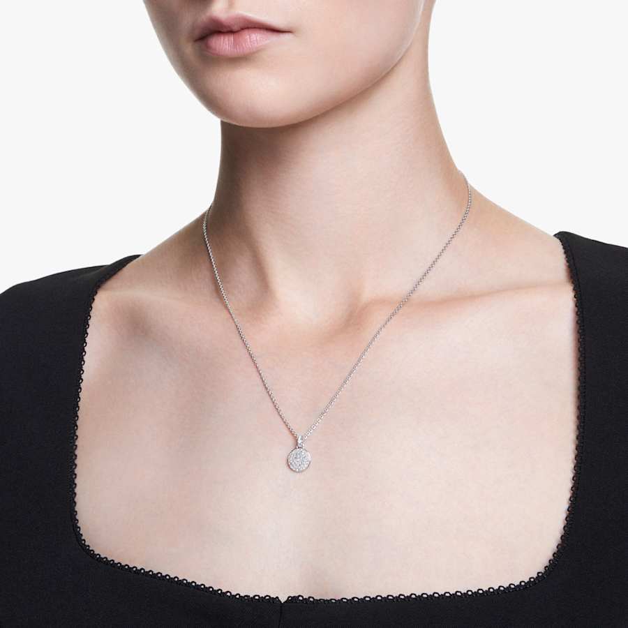 COLLAR SWAROVSKI METEORA BLANCO, BAÑO DE RODIO
