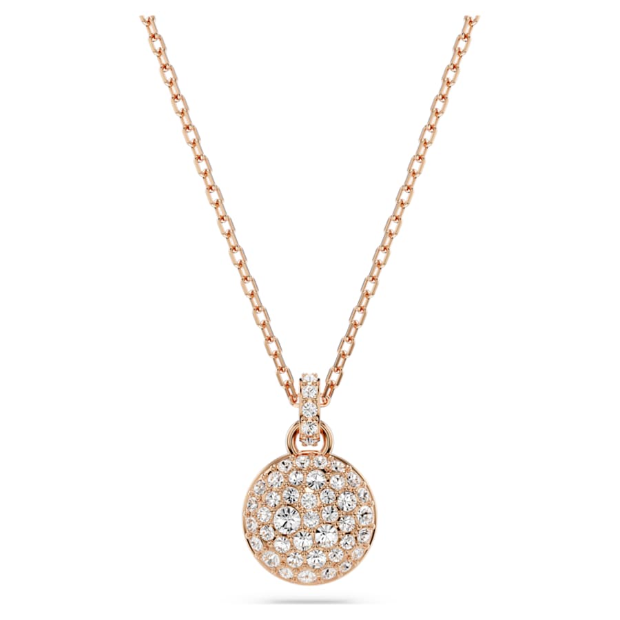 COLLAR SWAROVSKI METEORA BLANCO, BAÑO TONO ORO ROSA