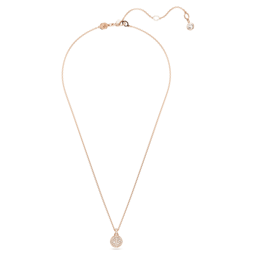 COLLAR SWAROVSKI METEORA BLANCO, BAÑO TONO ORO ROSA