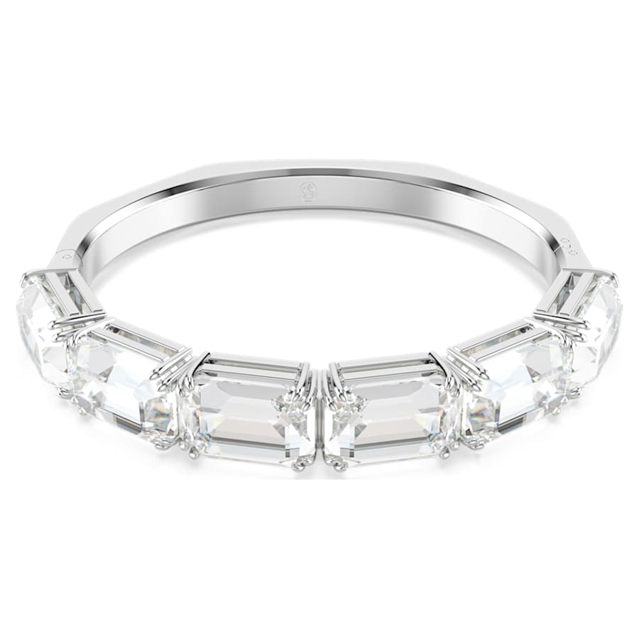 PULSERA SWAROVSKI MILLENIA TALLA OCTOGONAL, BLANCO, BAÑO DE RODIO