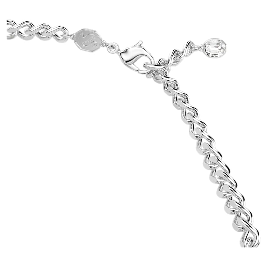 COLLAR SWAROVSKI MILLENIA TALLA OCTOGONAL, BLANCA, BAÑO DE RODIO