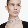 COLLAR SWAROVSKI MILLENIA TALLA OCTOGONAL, BLANCA, BAÑO DE RODIO