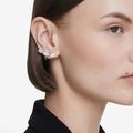 ARETES SWAROVSKI MILLENIA TALLA OCTOGONAL, CRISTAL IGNITE, BAÑO DE RODIO, COLLAR